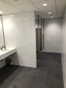 Commercial restrooms during and after renovation2