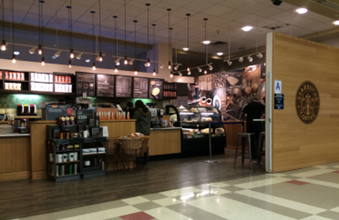 Interior fit out of a Starbucks Starbucks